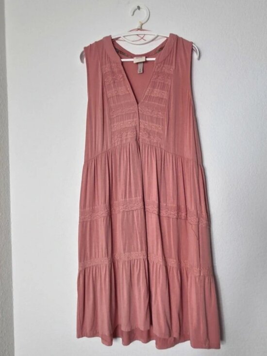 Knox Rose Dresses & Skirts - Knox Rose Dusty Rose Summer Dress Size Medium
